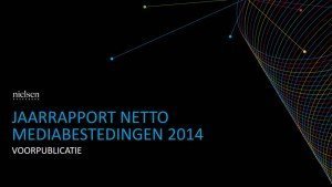 SPOT Nielsen rapporteert groei netto marktaandeel TV 2014